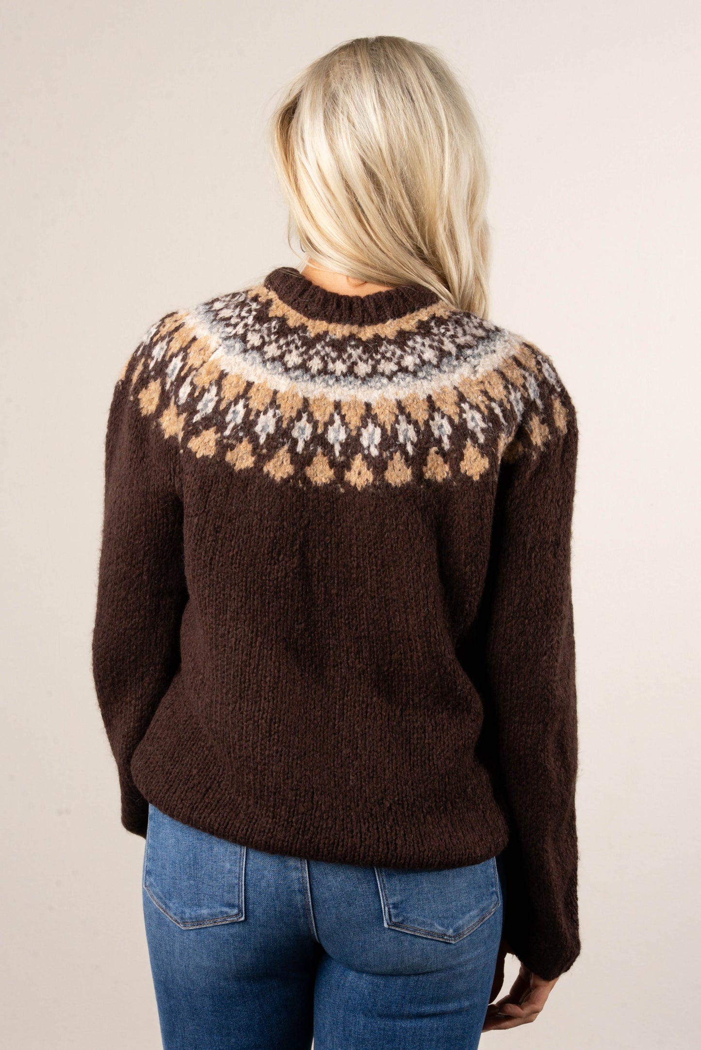 Reese Fair Isle Raglan Sleeve Sweater