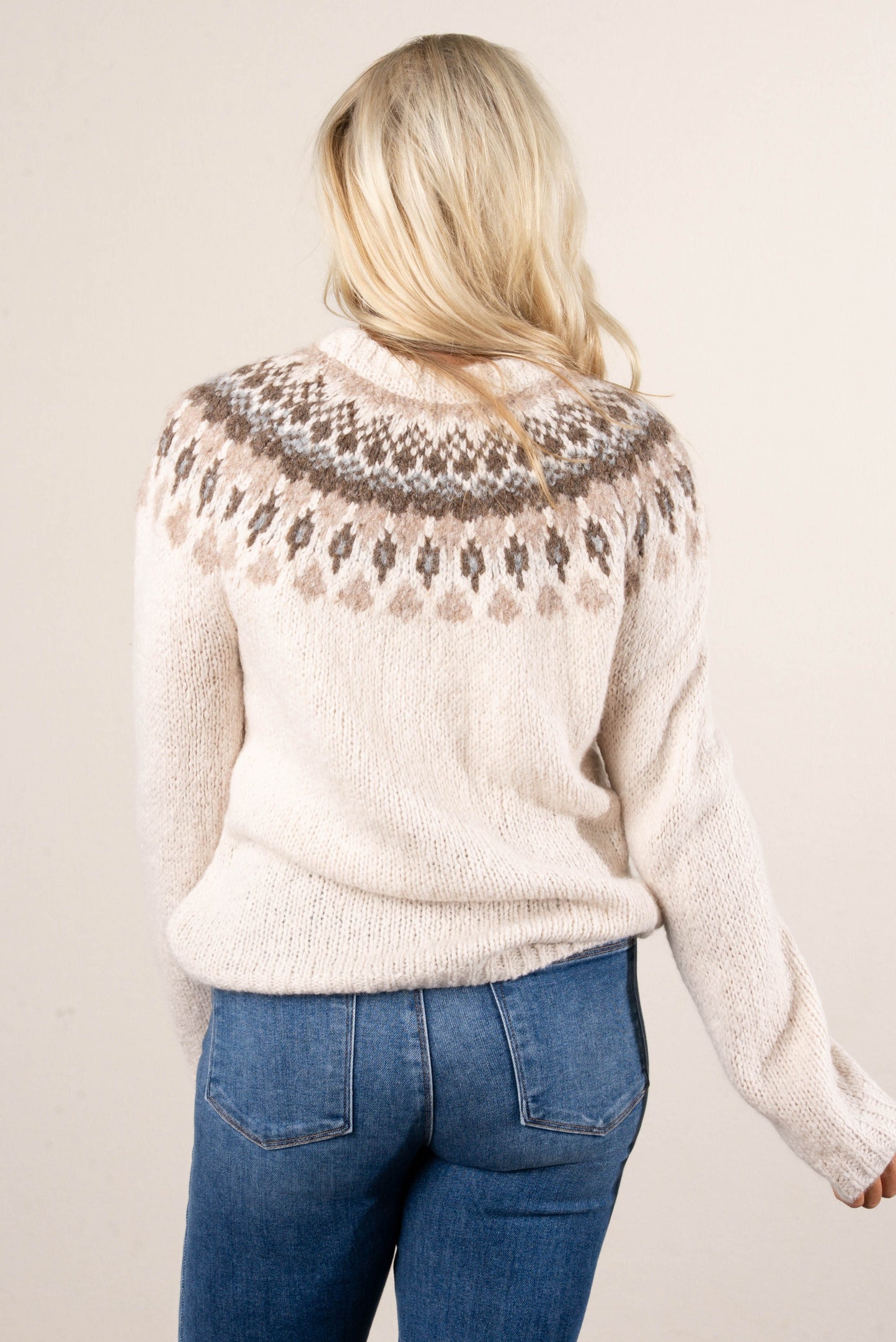 Reese Fair Isle Raglan Sleeve Sweater