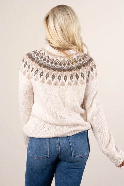 Reese Fair Isle Raglan Sleeve Sweater