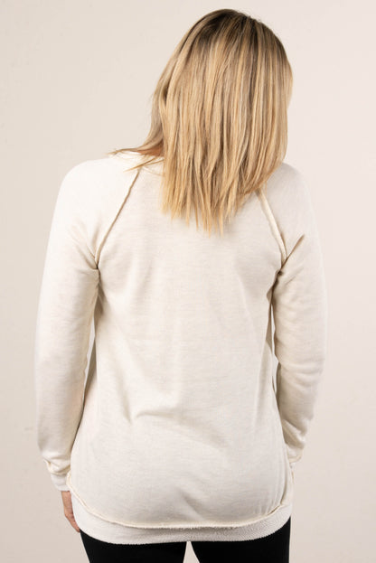 Leif Reverse Knit Raglan Top