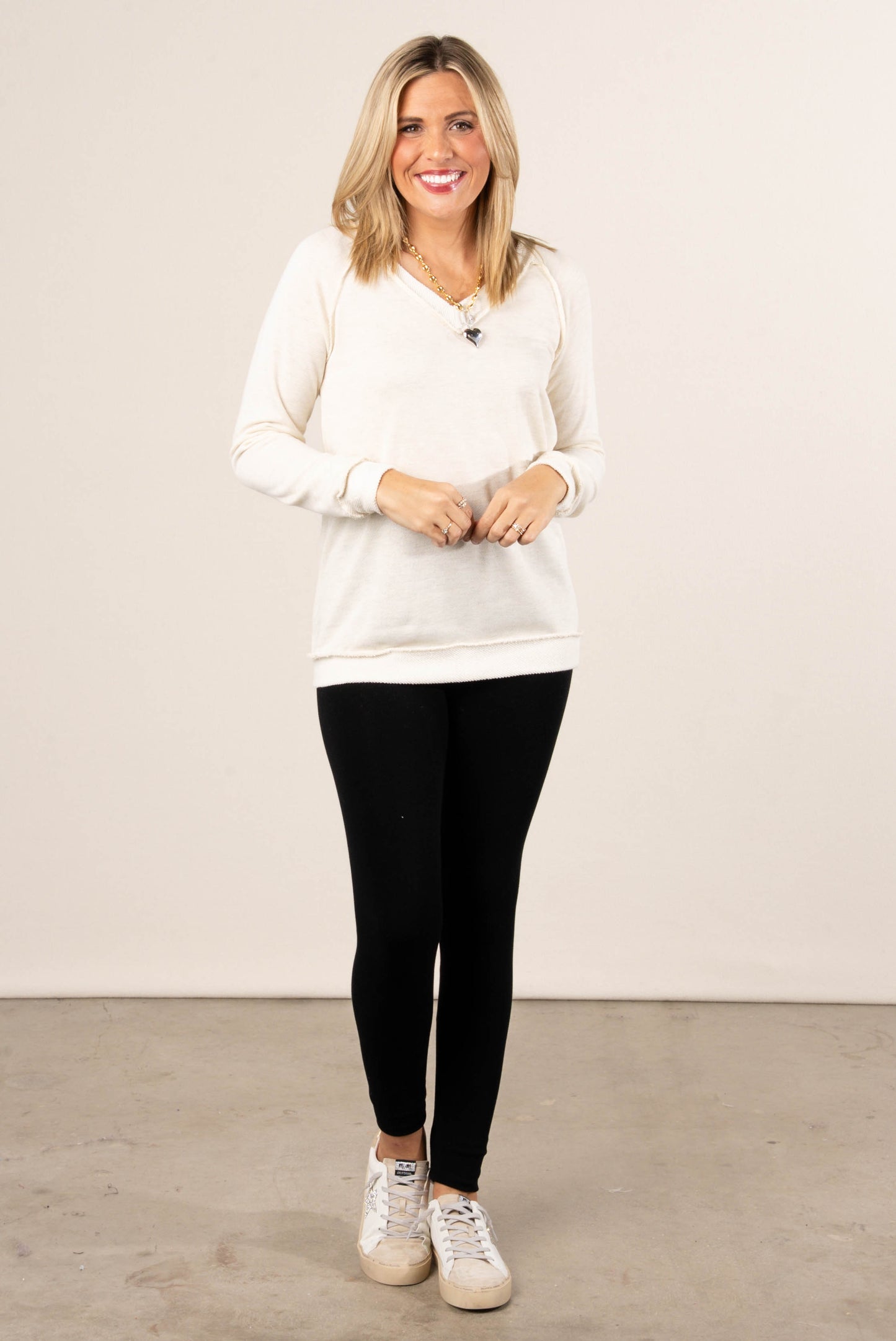 Leif Reverse Knit Raglan Top
