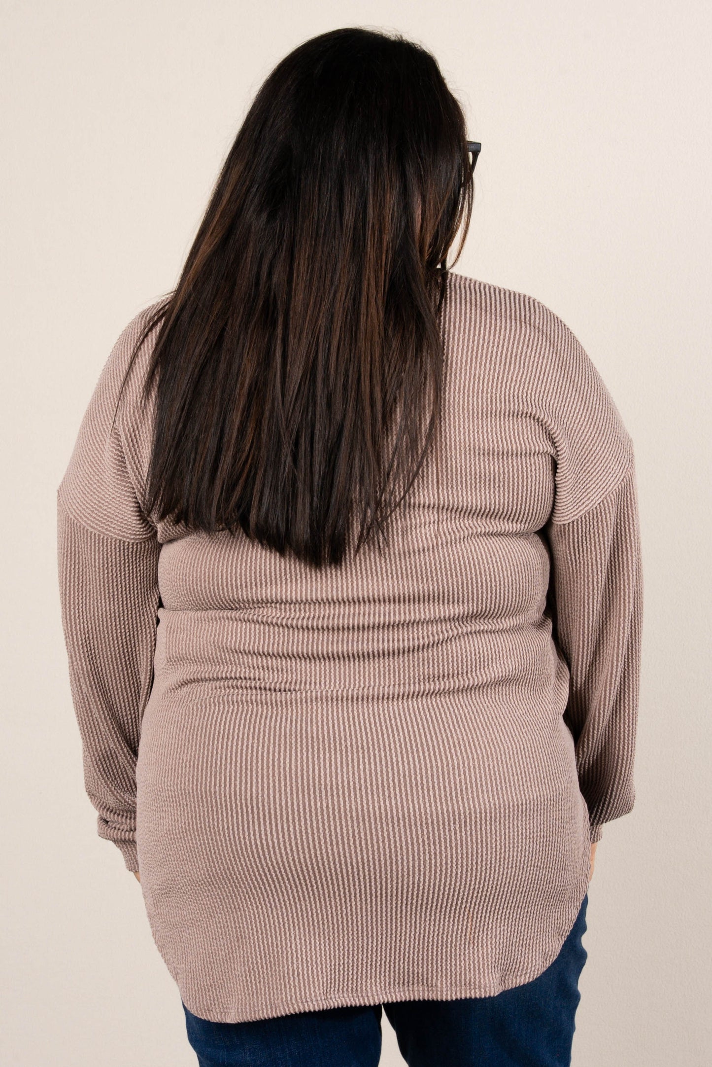 Sawyer Raised Rib Quarter Zip Tunic