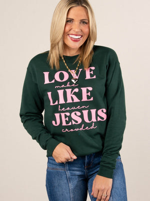 Love Like Jesus Graphic Sweatshirt
