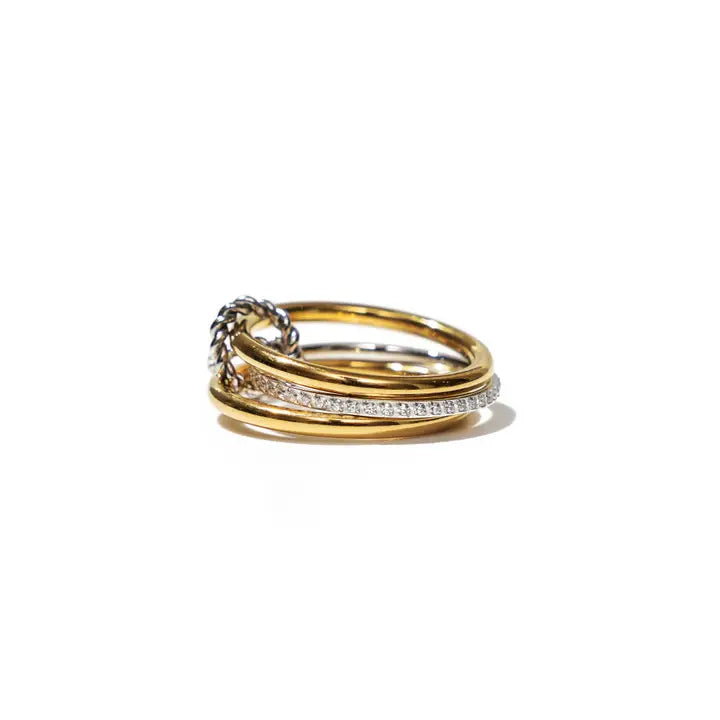 Triple Band Two Tone Ring PRE-ORDER