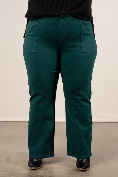 Risen Axel High Rise Patch Pocket Flare Jeans
