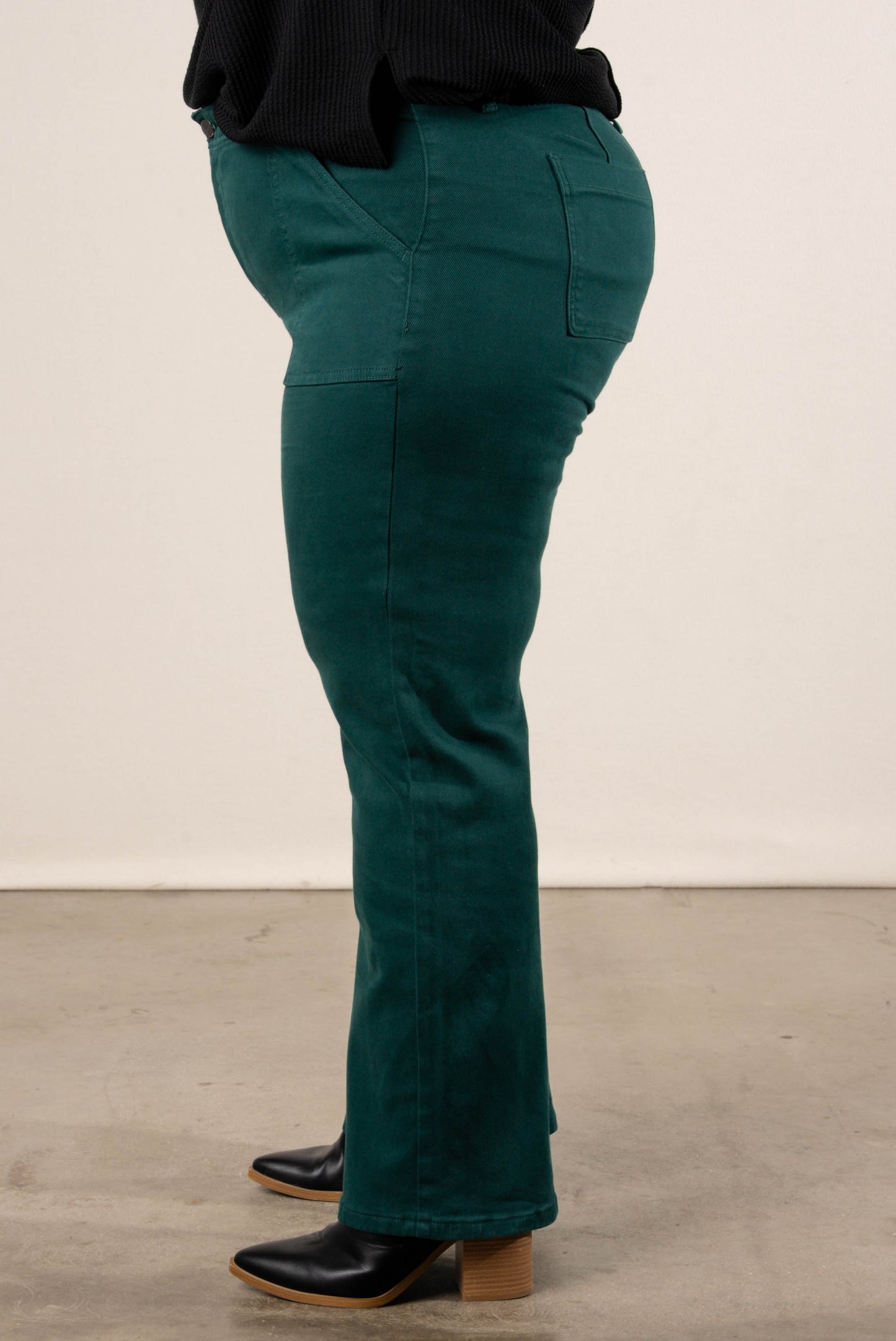 Risen Axel High Rise Patch Pocket Flare Jeans