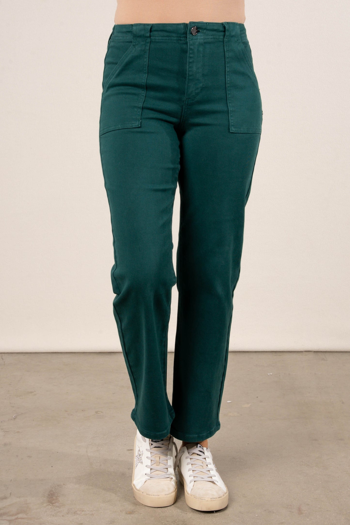 Risen Axel High Rise Patch Pocket Flare Jeans