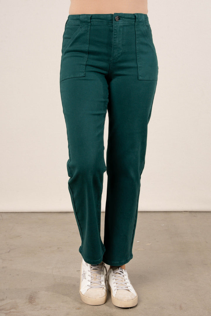 Risen Axel High Rise Patch Pocket Flare Jeans