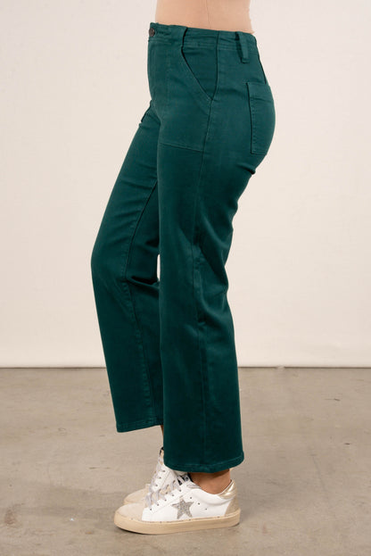 Risen Axel High Rise Patch Pocket Flare Jeans