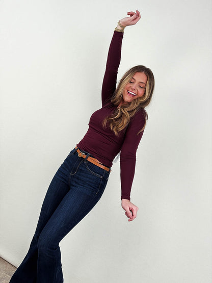 Wren Brushed Knit Lined Top