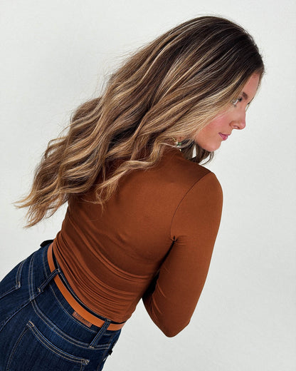 Wren Brushed Knit Lined Top