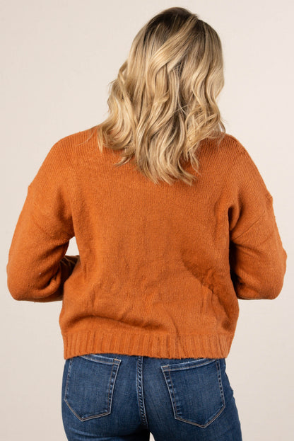 Buckle Front Sweater Cardigan