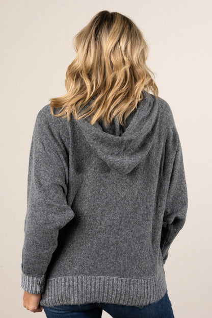 Drawstring Hooded Sweater