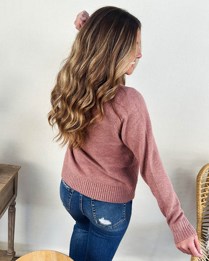 Crew Neck Raglan Sweater