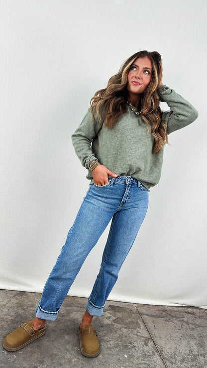 Inside Out Drop Shoulder Sweater