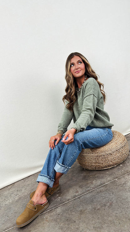 Inside Out Drop Shoulder Sweater