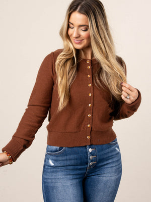 Evanna Button Up Sweater Cardigan
