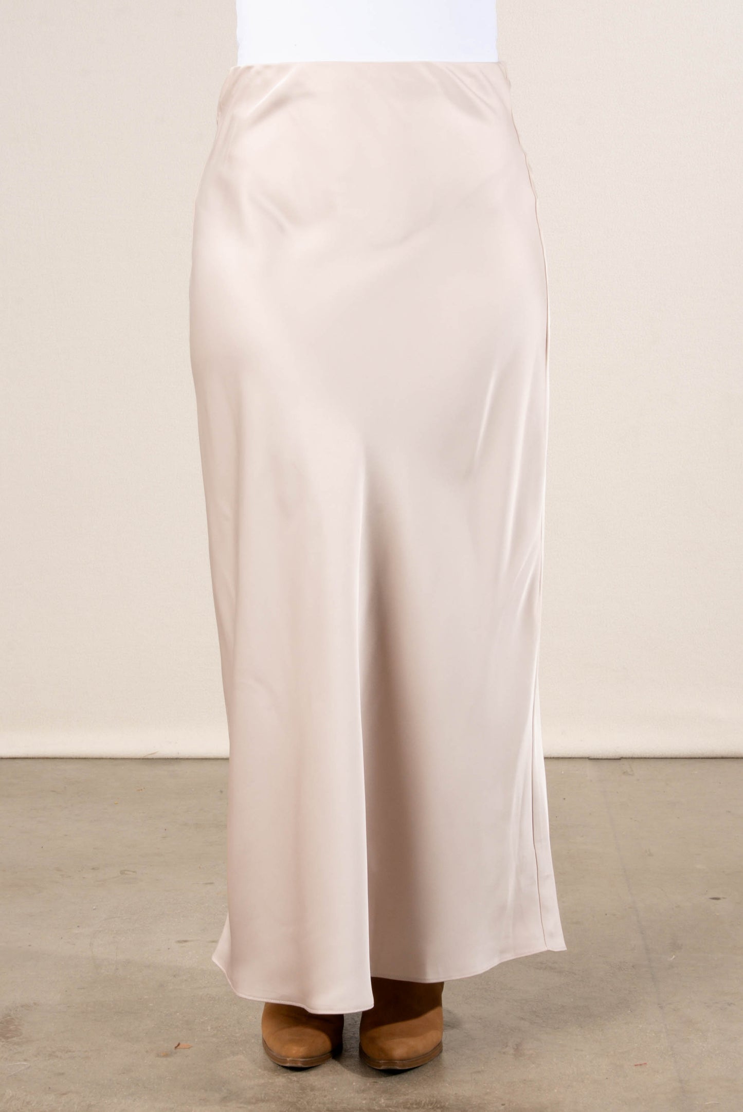 Bellaire Satin Pull-On Maxi Skirt