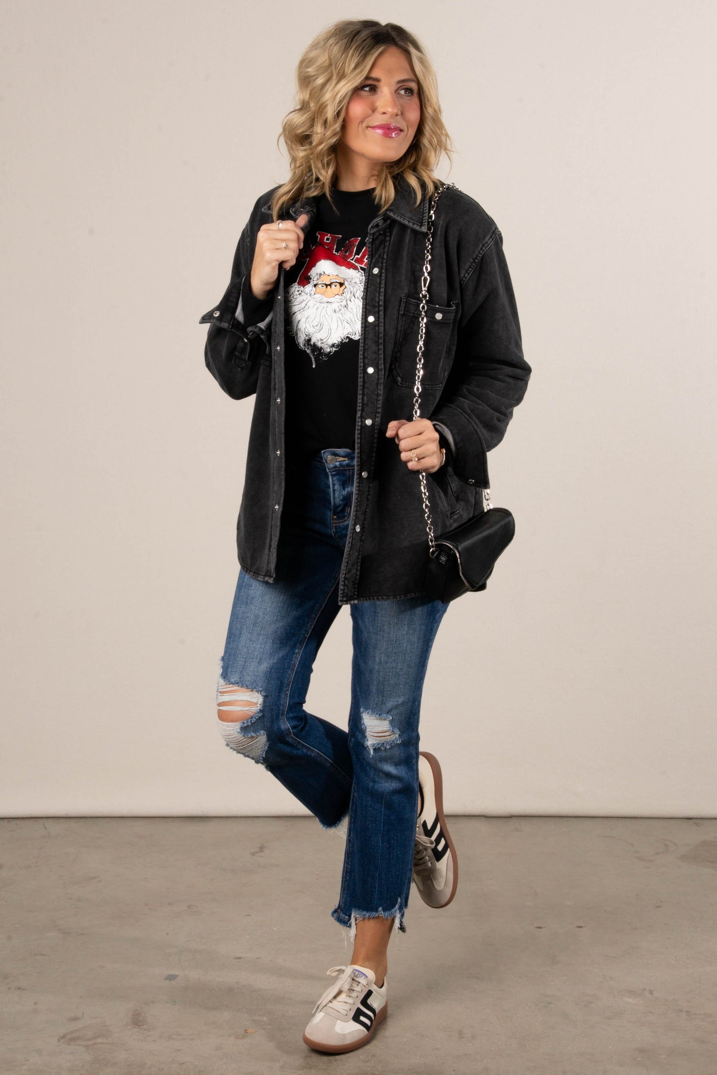 Ho Ho Ho Santa Graphic Pullover