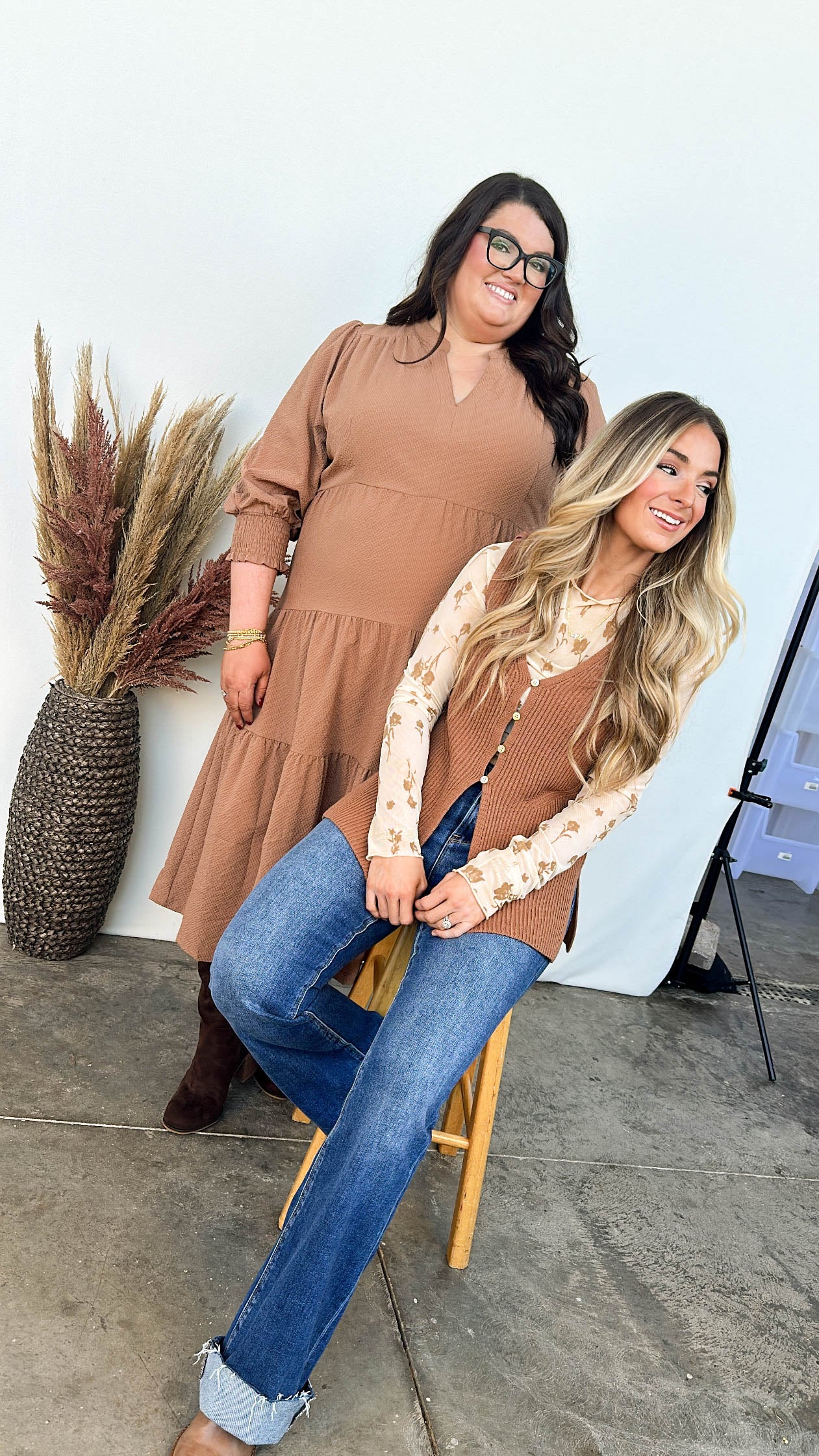 Bristol Textured Knit Tiered Midi Dress