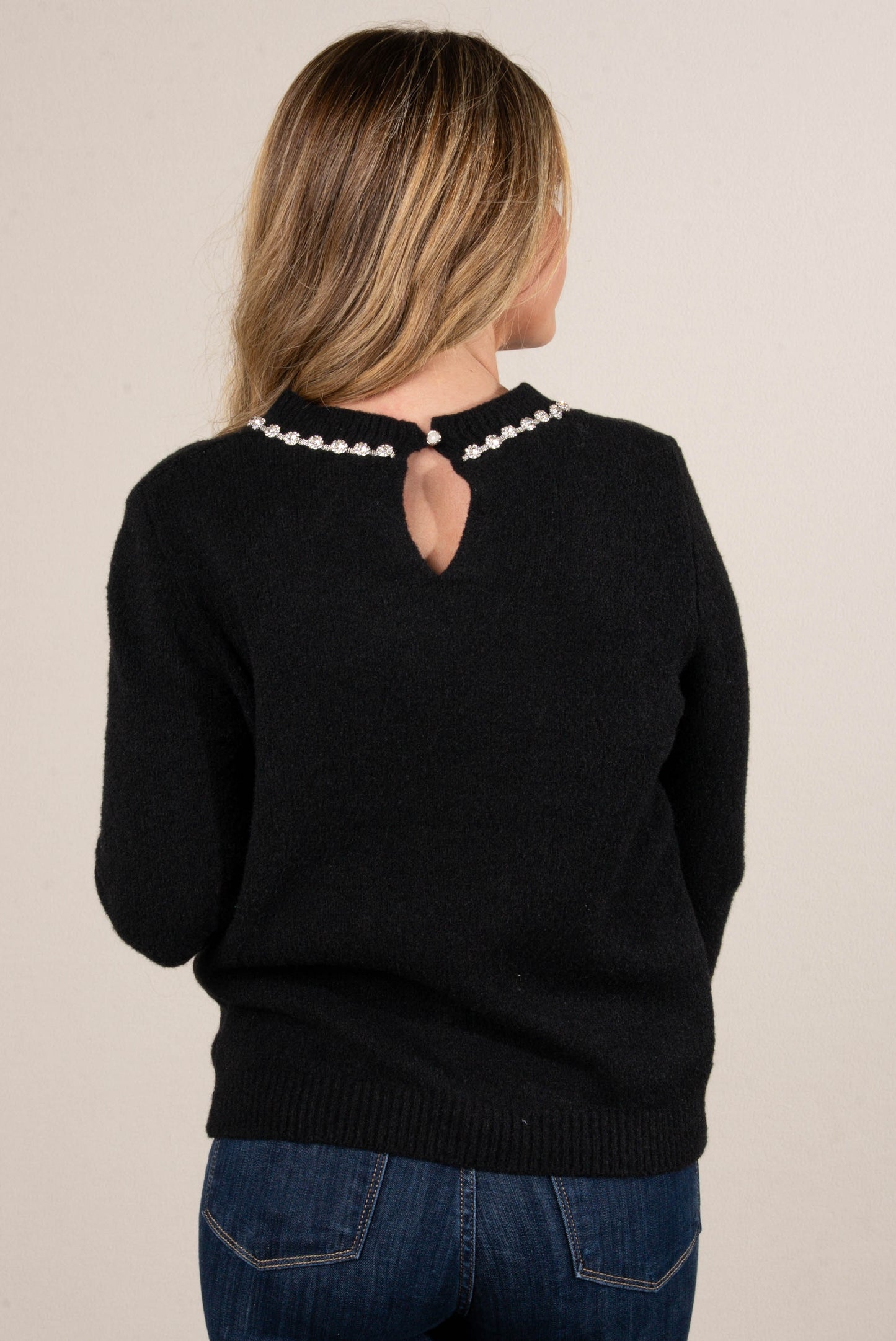 Sinclair Jewel Neck Sweater