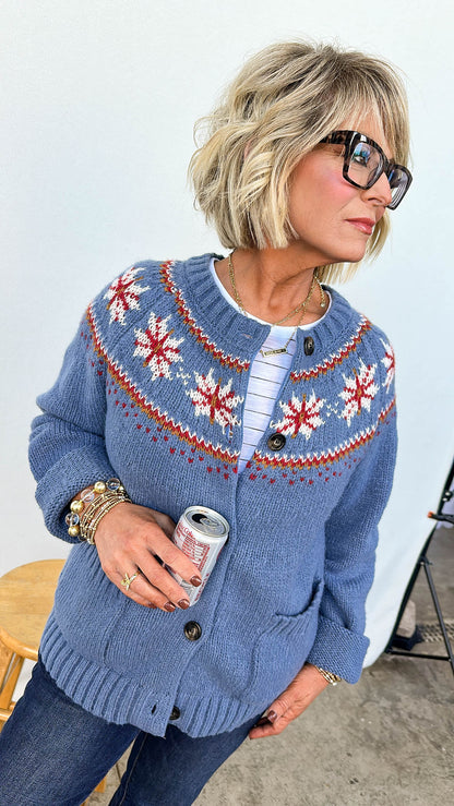 Cambridge Fair Isle Sweater Cardigan
