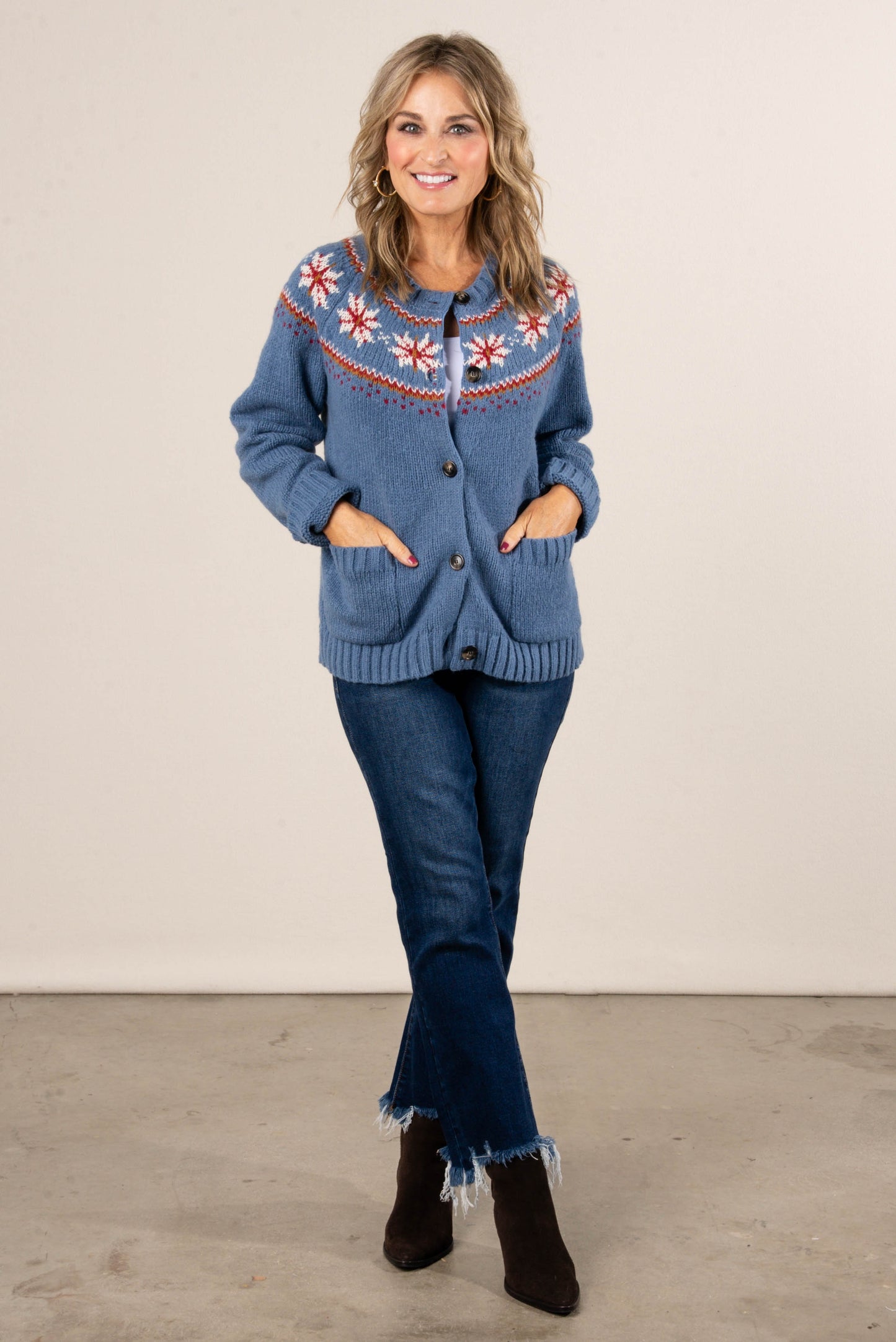 Cambridge Fair Isle Sweater Cardigan