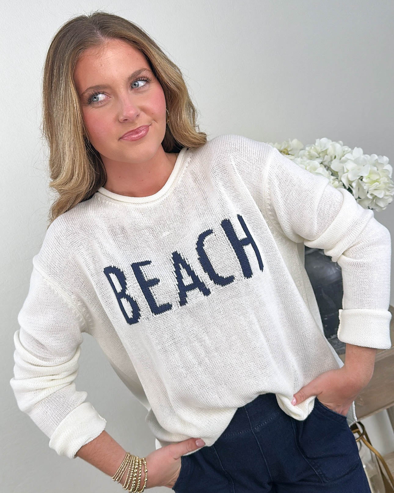 Beach Lightweight Knit Sweater