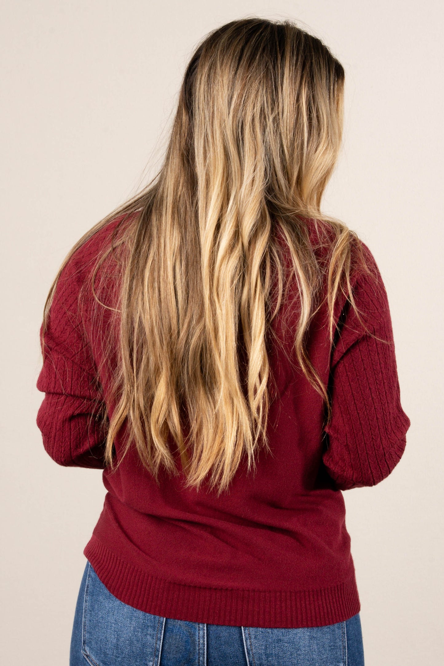 Dempsey Mixed Knit Raglan Sweater