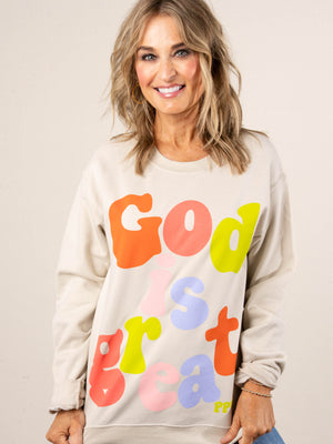 God Is Great Graphic Sweatshirt