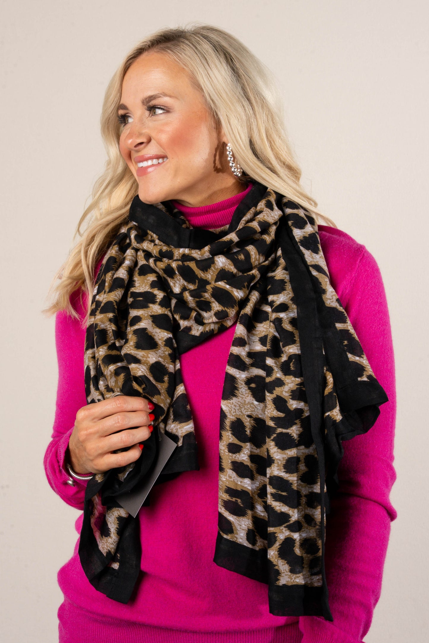 Leopard Wrap Scarf