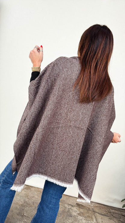 Open Front Wrap Shawl