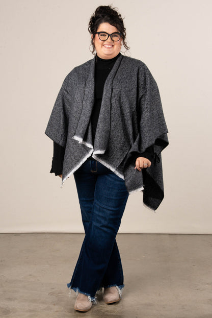 Open Front Wrap Shawl