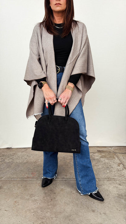 Open Front Wrap Shawl