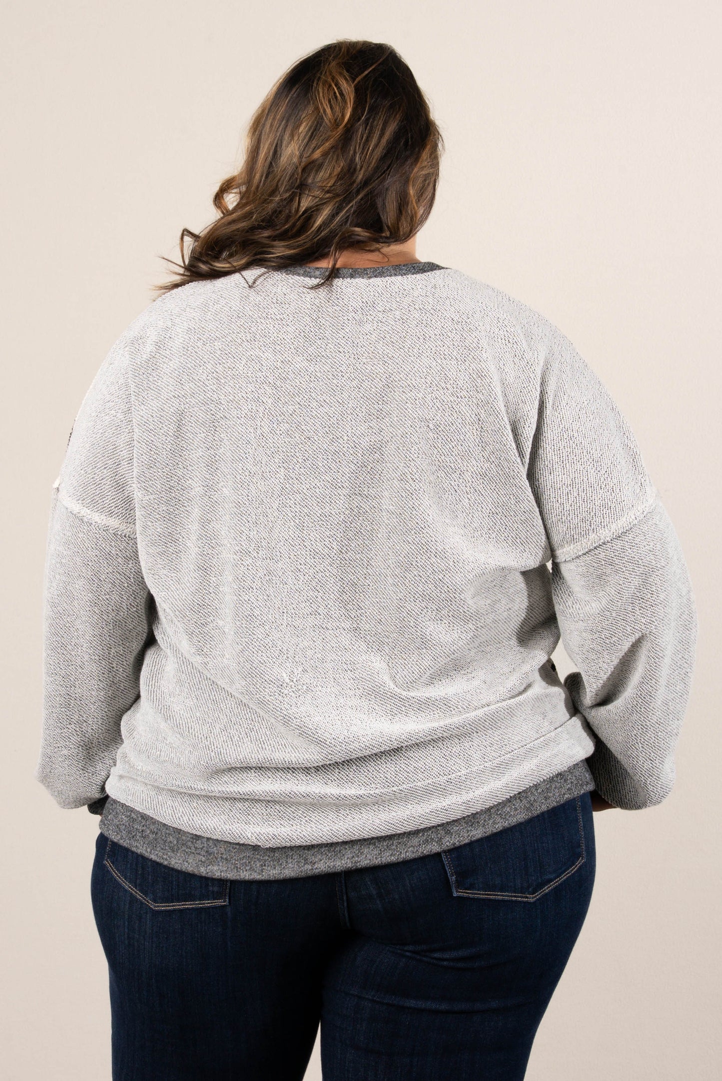 Jaida Striped Color Block Dolman Top