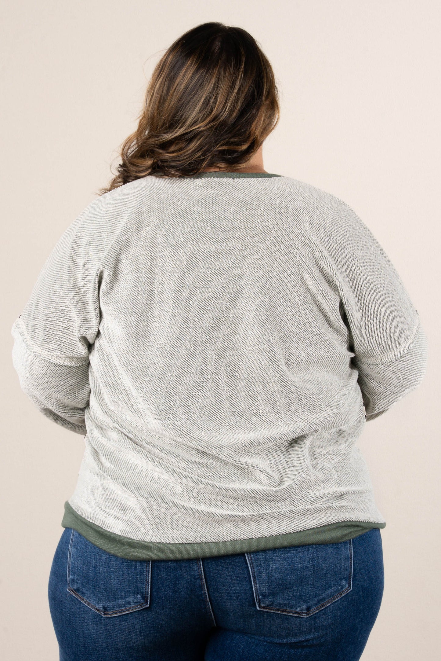 Jaida Striped Color Block Dolman Top