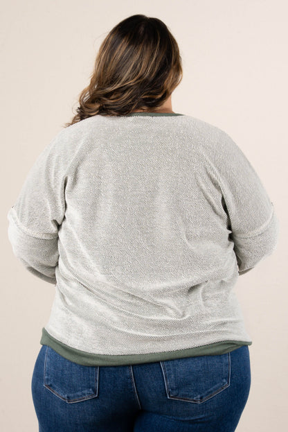 Jaida Striped Color Block Dolman Top