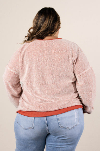 Jaida Striped Color Block Dolman Top