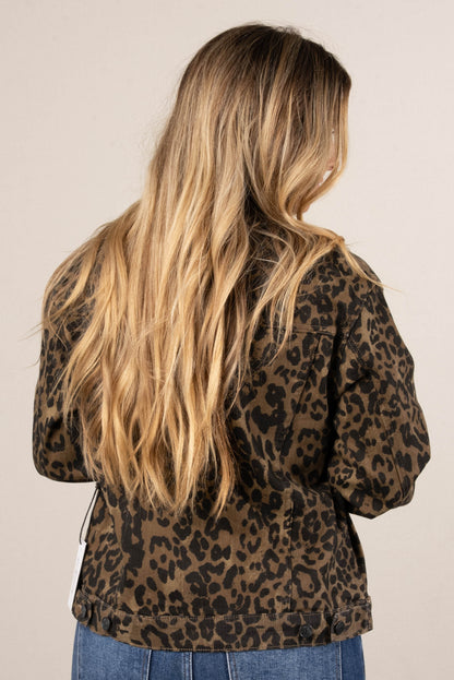 Judy Blue Kenya Leopard Twill Jacket