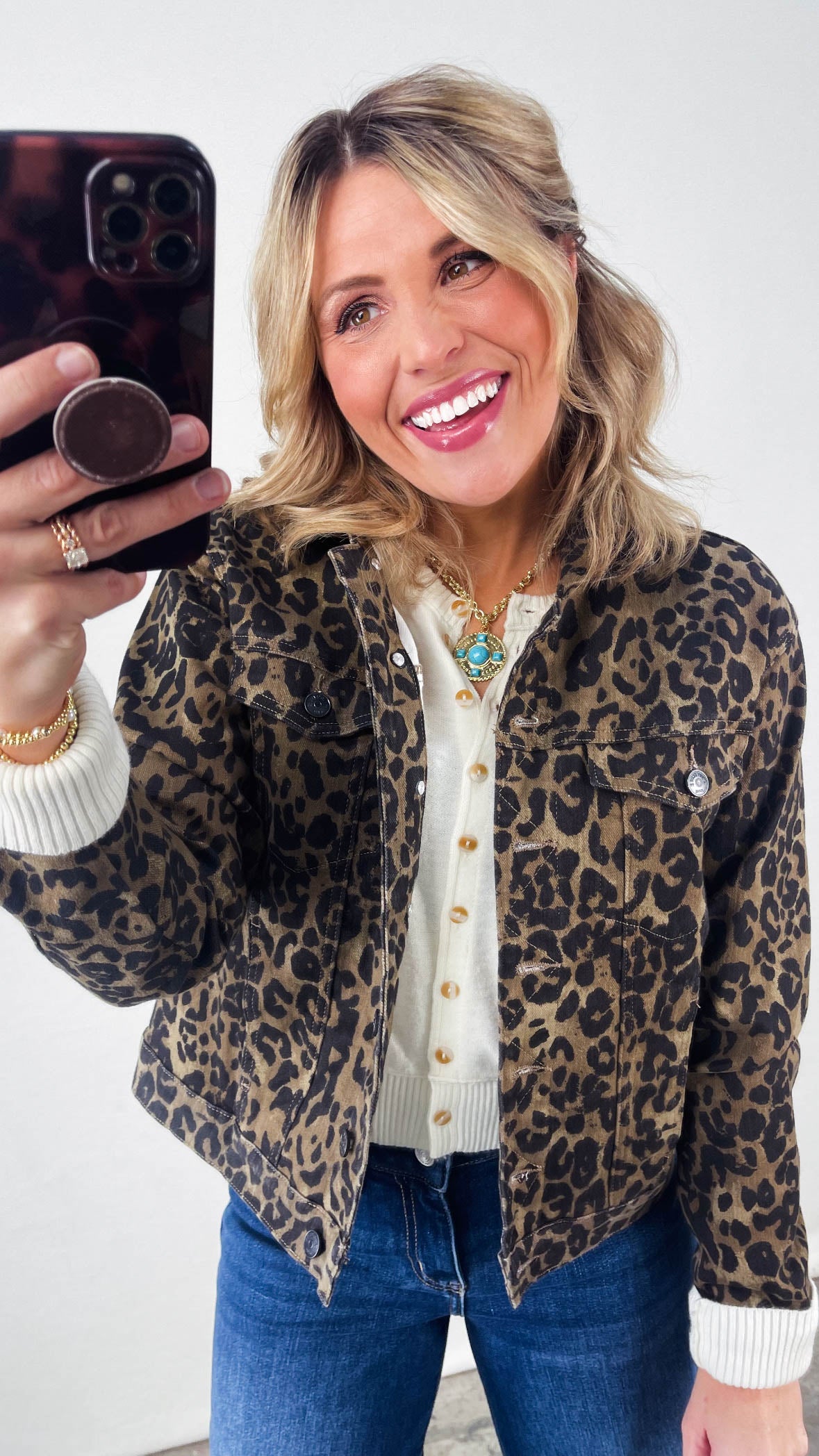 Judy Blue Kenya Leopard Twill Jacket