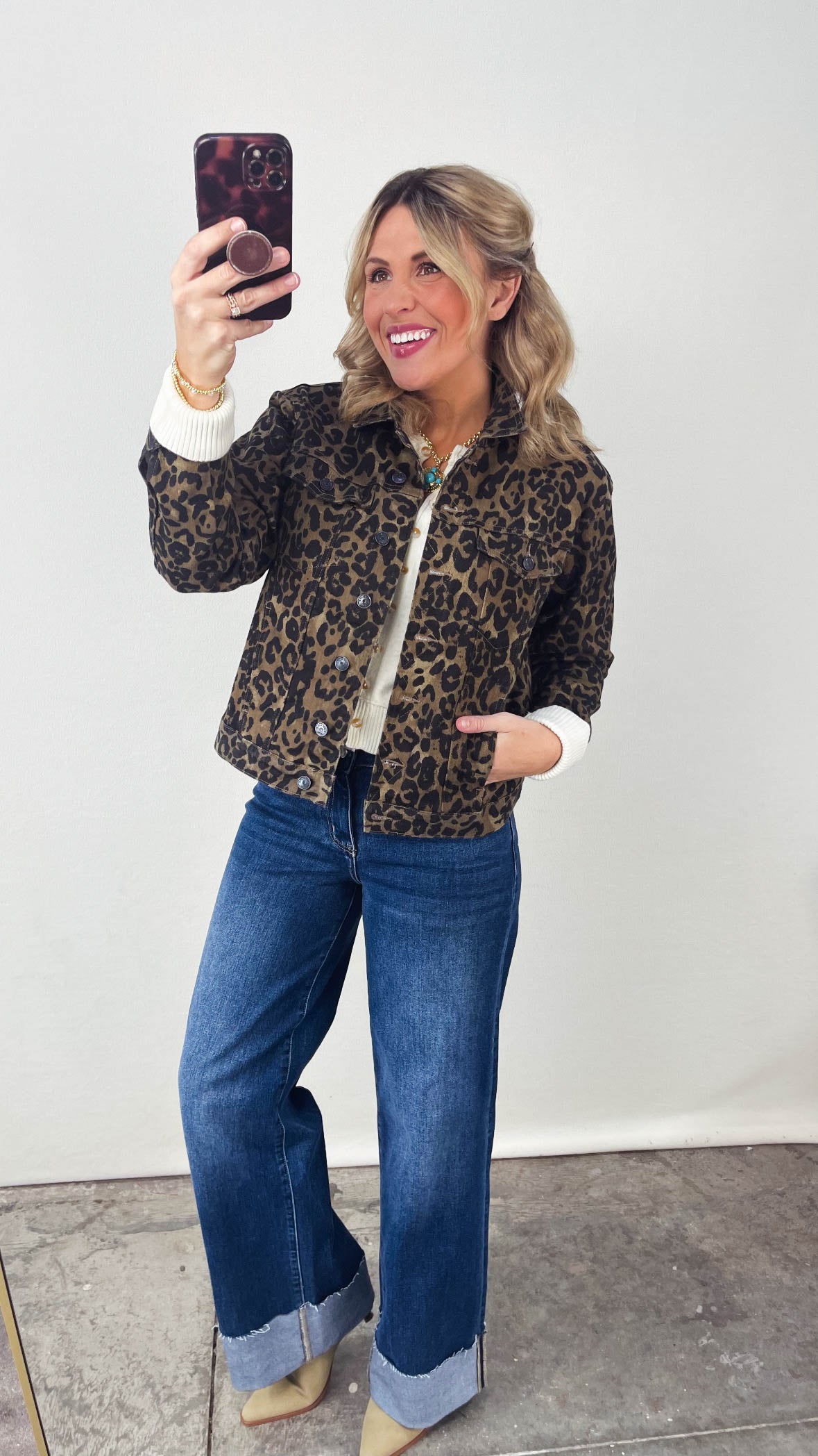 Judy Blue Kenya Leopard Twill Jacket