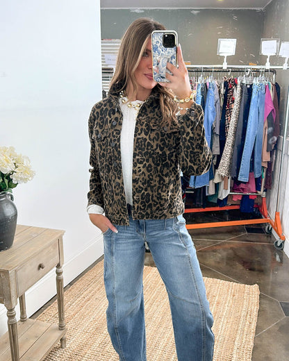 Judy Blue Kenya Leopard Twill Jacket