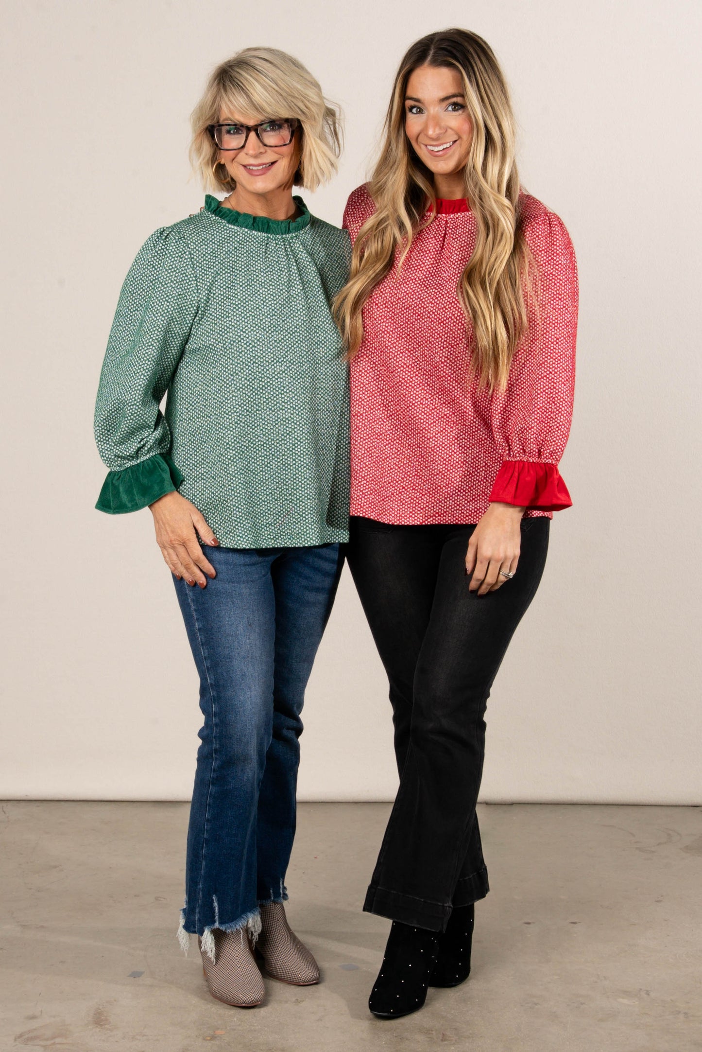 All That Glitters Lurex Knit Ruffle Top