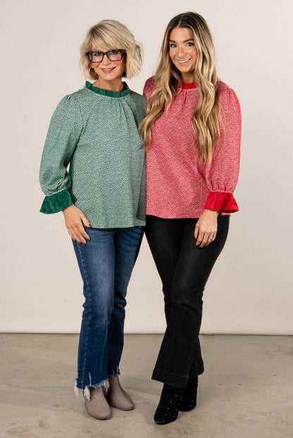 All That Glitters Lurex Knit Ruffle Top