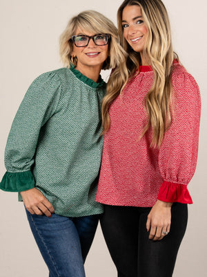 All That Glitters Lurex Knit Ruffle Top