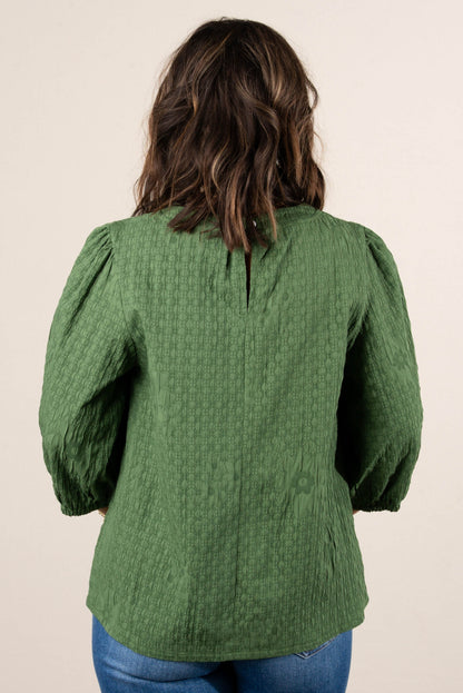 Huntleigh Floral Embrossed Top