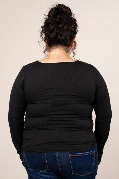 Peyton Ribbed Thumbhole Cuff Top