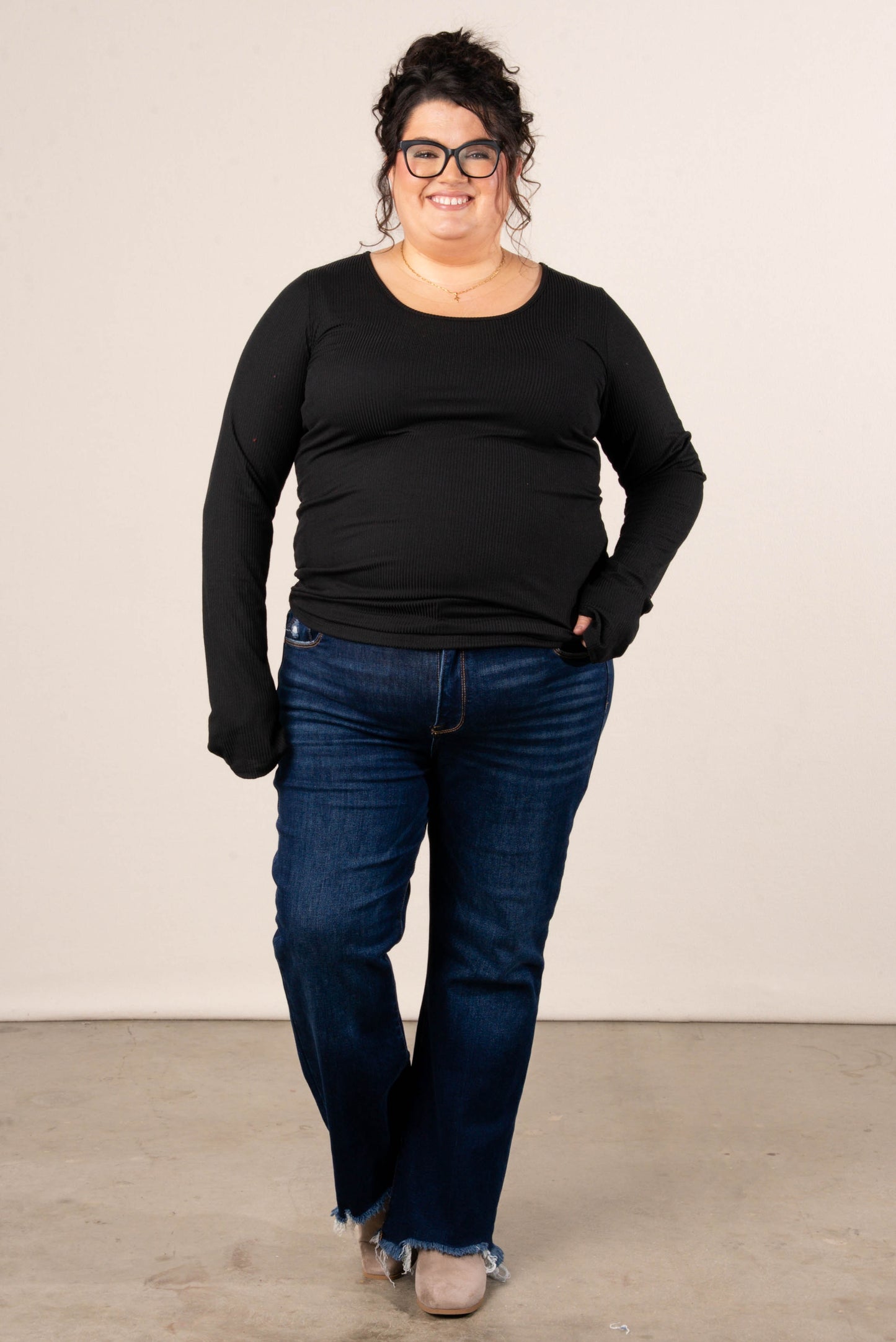 Peyton Ribbed Thumbhole Cuff Top