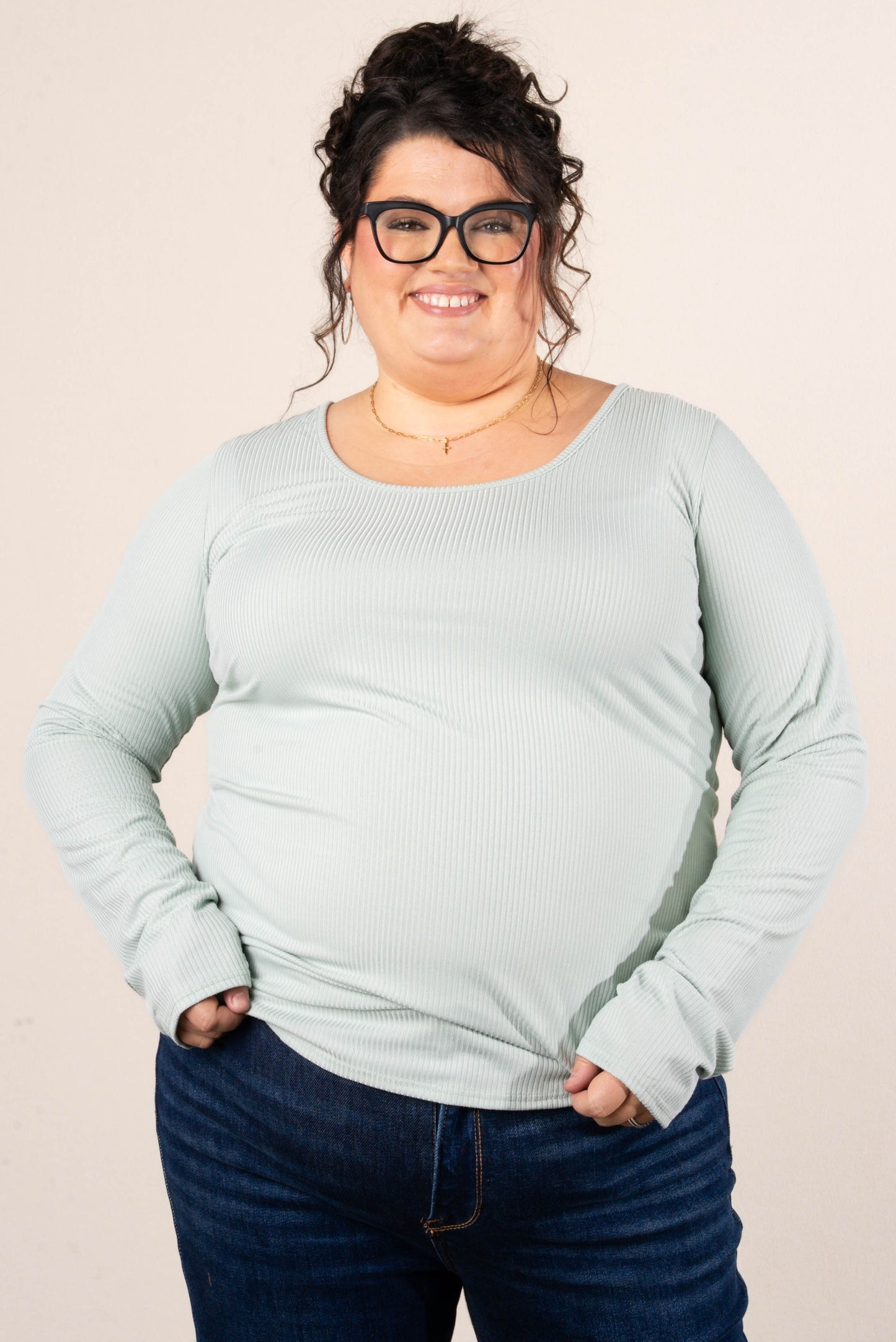 Peyton Ribbed Thumbhole Cuff Top