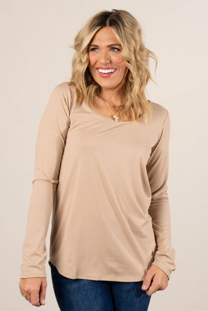 Peyton Ribbed Thumbhole Cuff Top